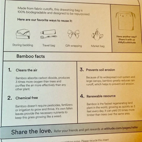 Ettitude Elegant Rose Bamboo Slip NWT - Picture 5 of 5